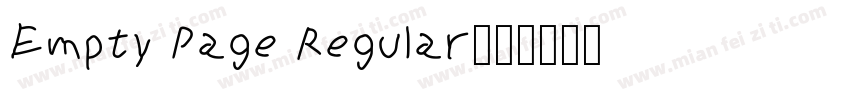 Empty Page Regular字体转换